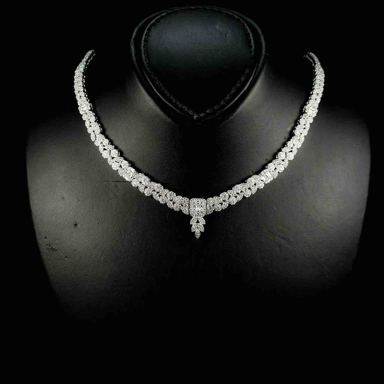 Omnia Mariyah White Bridal Full Set in 925 Silver High Quality Simulated - Image 2