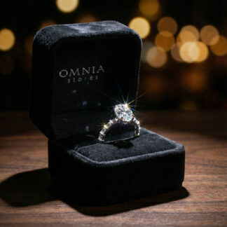 Omnia Nourine Silver Ring In 925 Silver High Quality Certified Lab Crafted Stones