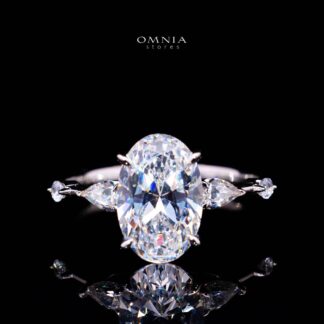 Omnia Aaliyat Silver Ring In 925 Silver High Quality Lab Crafted Stones