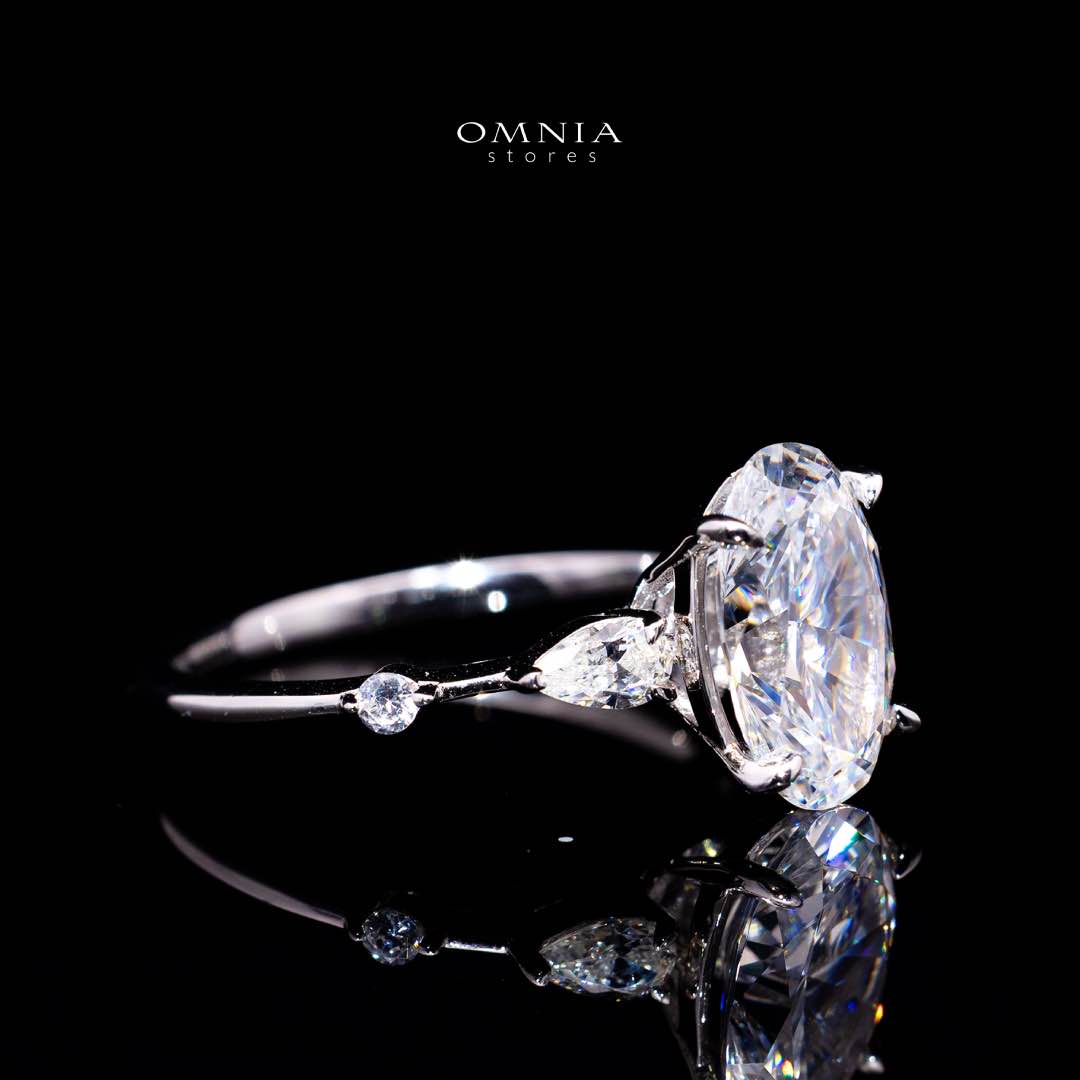Omnia Aaliyat Silver Ring In 925 Silver High Quality Lab Crafted Stones - Image 3