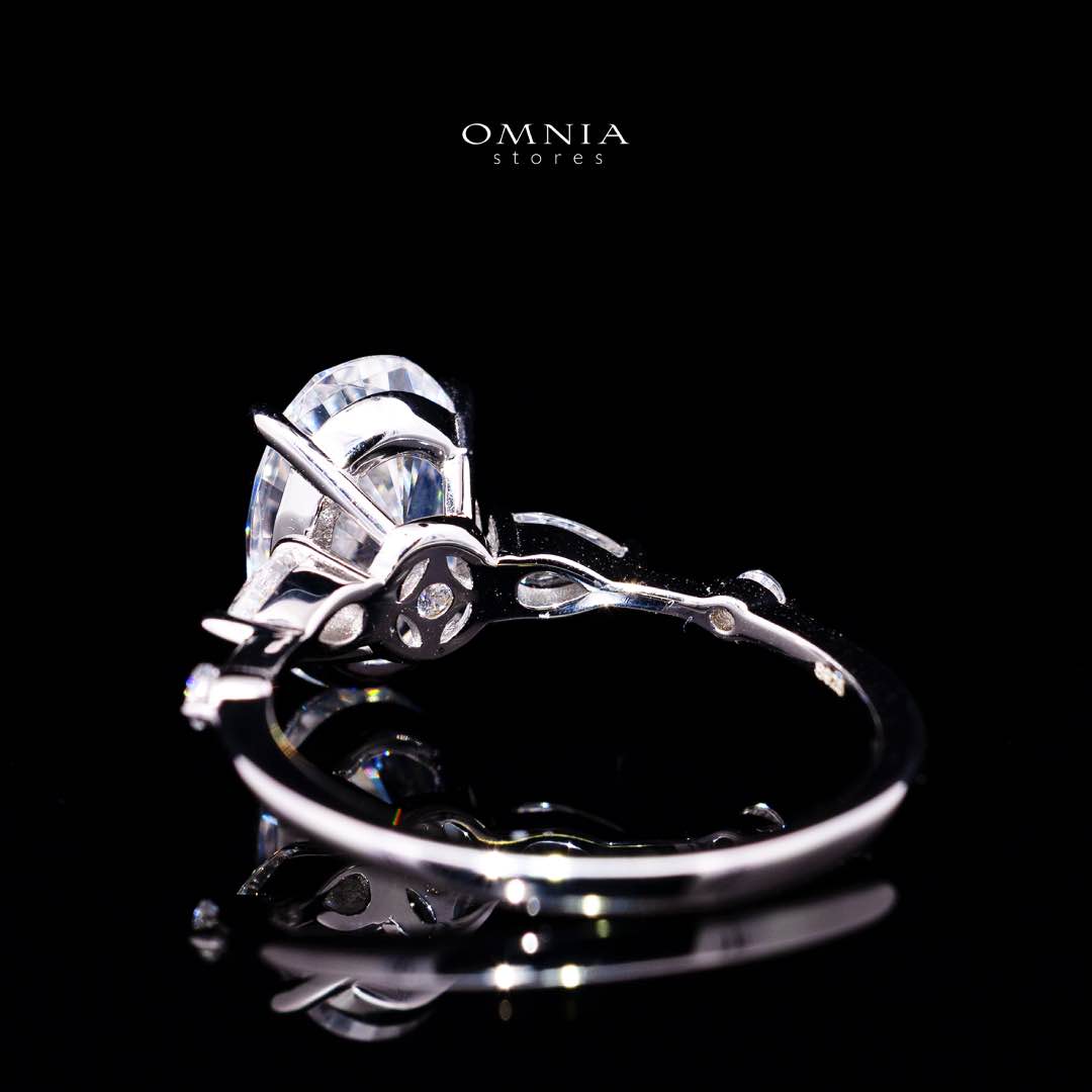 Omnia Aaliyat Silver Ring In 925 Silver High Quality Lab Crafted Stones - Image 4