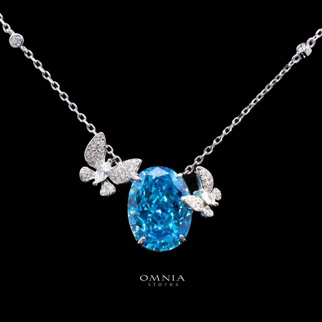 Omnia Maysun Baby Blue Full Set In 925 Silver High Quality Simulated Diamonds - Image 3