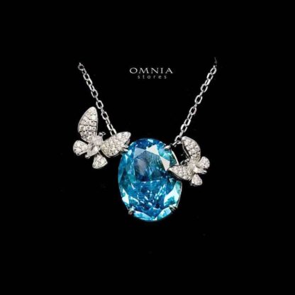 Omnia Maysun Baby Blue Full Set In 925 Silver High Quality Simulated Diamonds - Image 5
