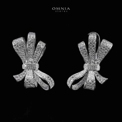 Omnia Murphy Earrings in 925 Silver Accessories High Quality Simulated Diamonds - Image 3