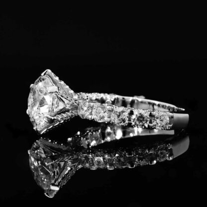 Omnia Rafiya Silver Ring In 925 Silver High Quality Certified Lab Crafted Stones - Image 2