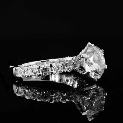 Omnia Rafiya Silver Ring In 925 Silver High Quality Certified Lab Crafted Stones - Image 6