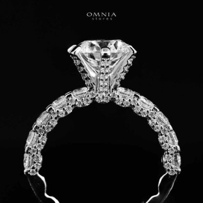 Omnia Rafiya Silver Ring In 925 Silver High Quality Certified Lab Crafted Stones - Image 5