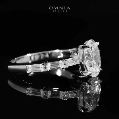 Omnia Nourine Silver Ring In 925 Silver High Quality Certified Lab Crafted Stones - Image 2