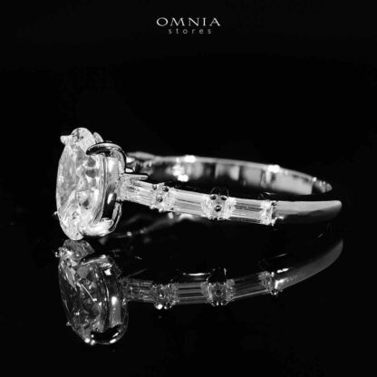 Omnia Nourine Silver Ring In 925 Silver High Quality Certified Lab Crafted Stones - Image 5