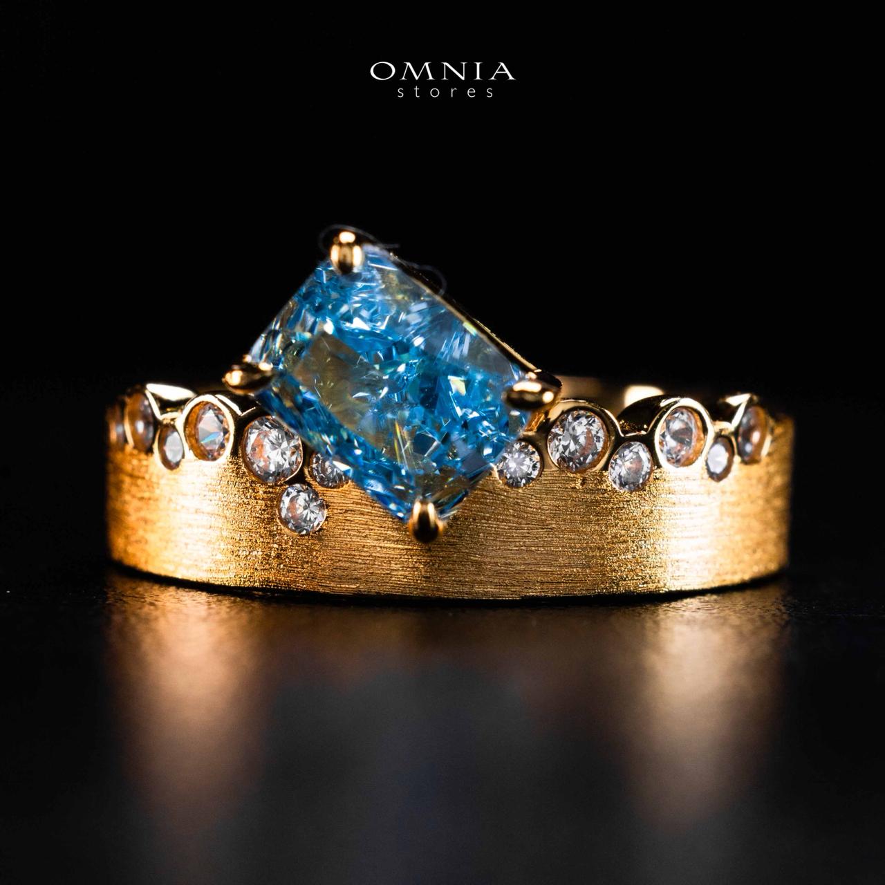 Omnia Sireen Golden Ring In 925 Silver High Quality Certified Lab Crafted Stones - Image 2