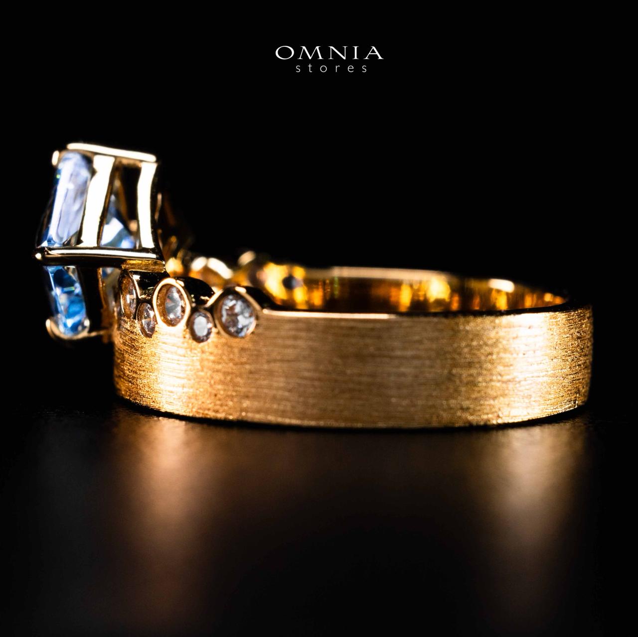Omnia Sireen Golden Ring In 925 Silver High Quality Certified Lab Crafted Stones - Image 4