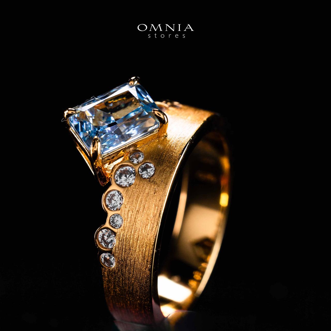 Omnia Sireen Golden Ring In 925 Silver High Quality Certified Lab Crafted Stones - Image 5