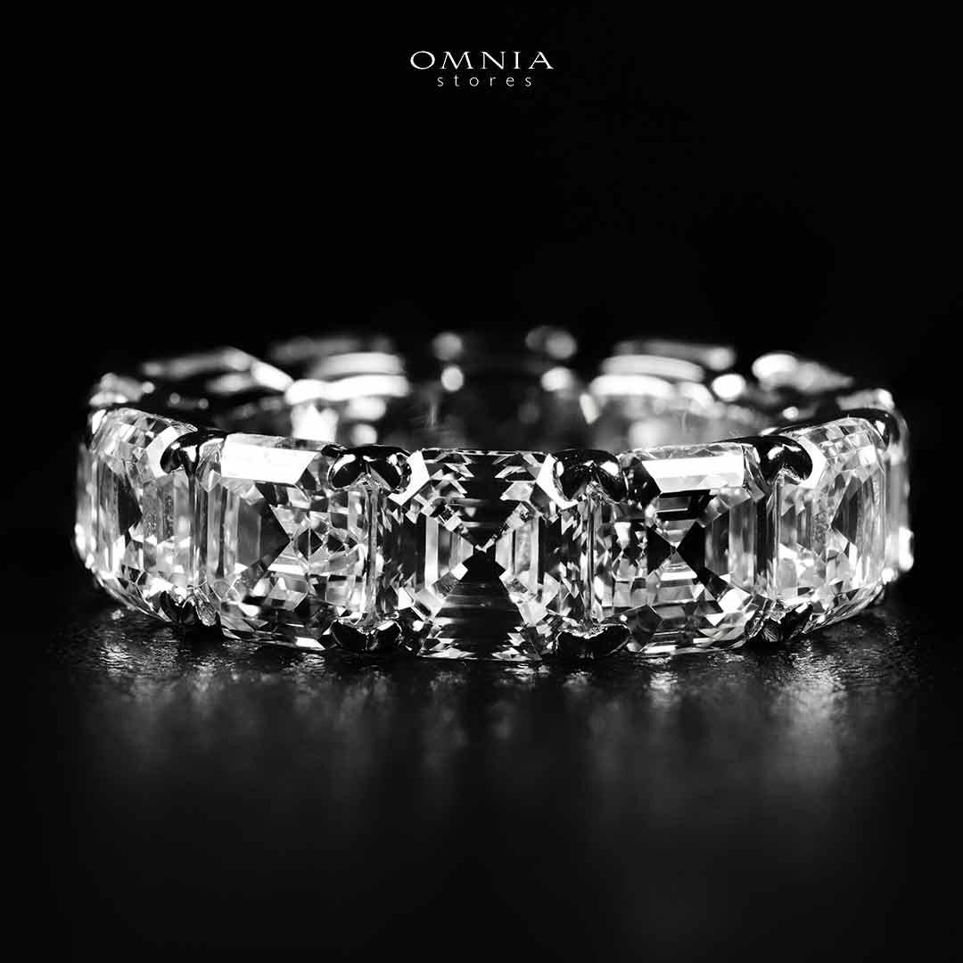 Omnia Rafal White Ring In 925 Silver High Quality Certified Lab Crafted Stones - Image 6