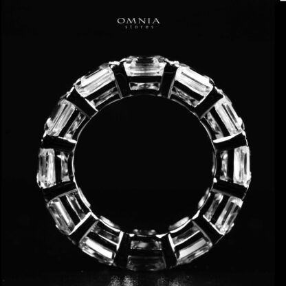 Omnia Rafal White Ring In 925 Silver High Quality Certified Lab Crafted Stones - Image 4