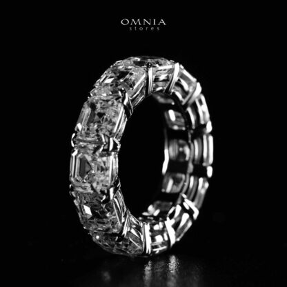 Omnia Rafal White Ring In 925 Silver High Quality Certified Lab Crafted Stones - Image 3