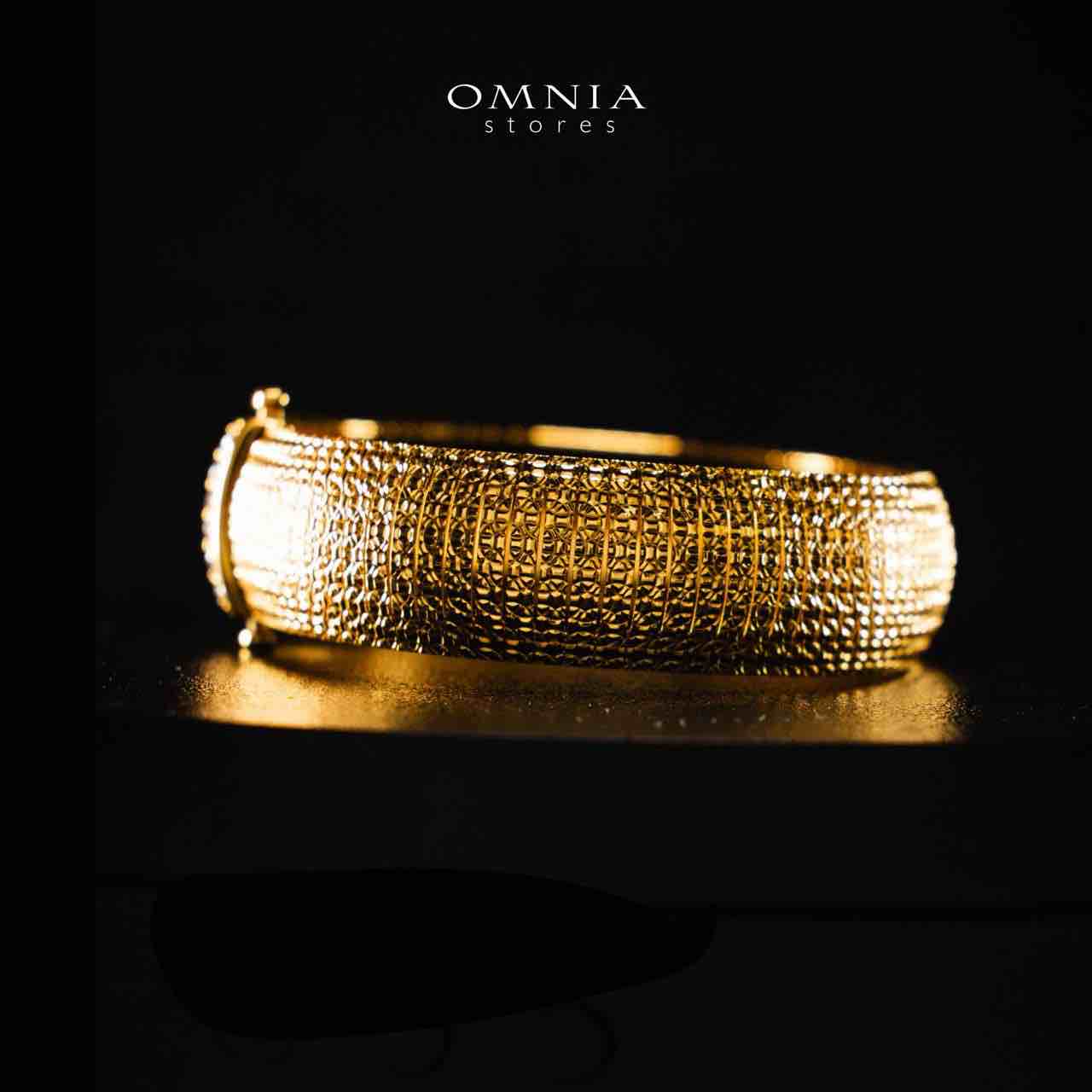 Omnia Rimah Golden Bracelet In 925 Silver High Quality Certified Lab Crafted Stones - Image 2