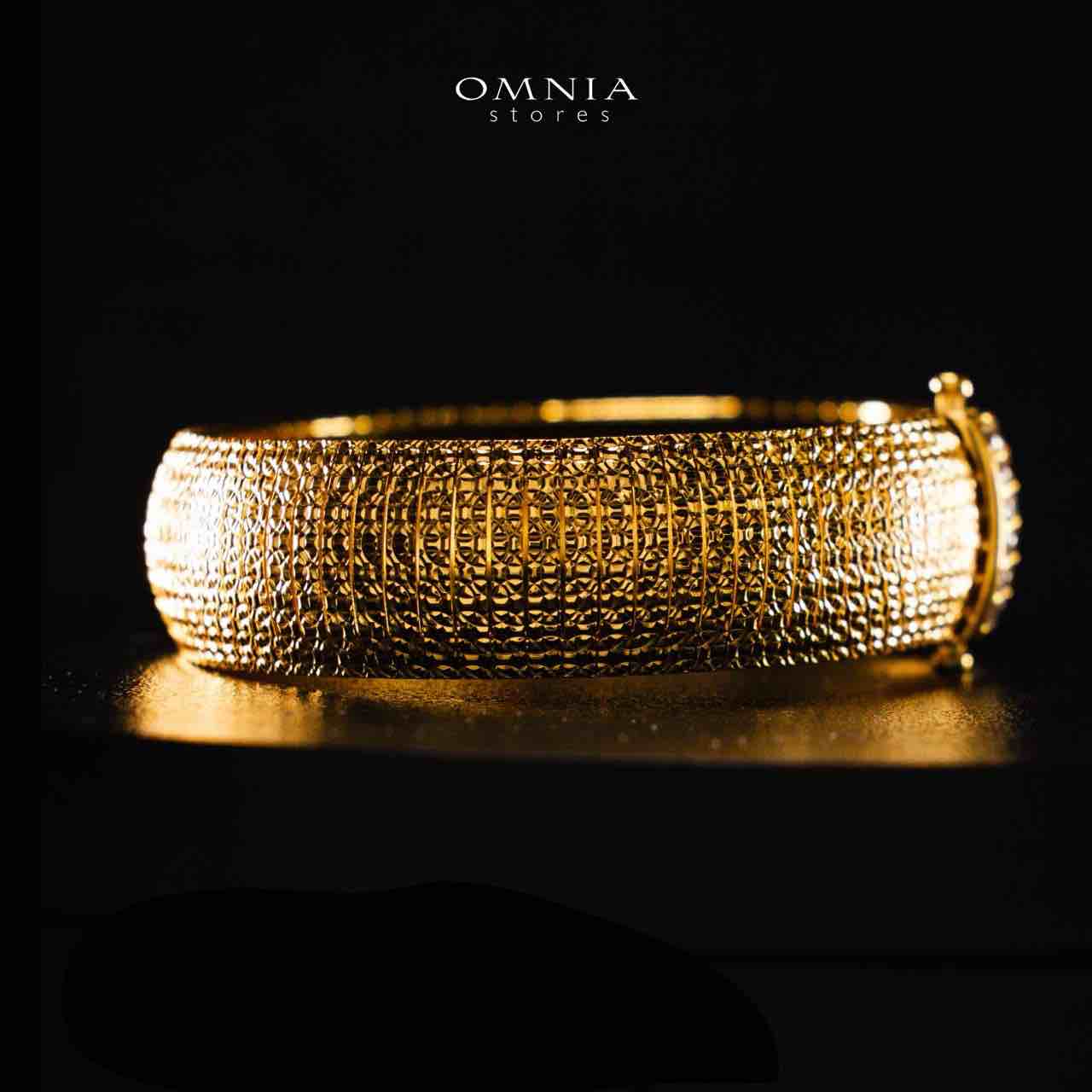 Omnia Rimah Golden Bracelet In 925 Silver High Quality Certified Lab Crafted Stones - Image 3