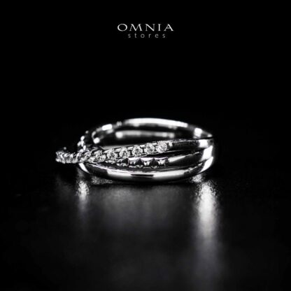 Omnia Suhair Twisted Silver Ring In 925 Silver High Quality Certified Lab Crafted Stones - Image 7