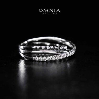Omnia Suhair Twisted Silver Ring In 925 Silver High Quality Certified Lab Crafted Stones - Image 6