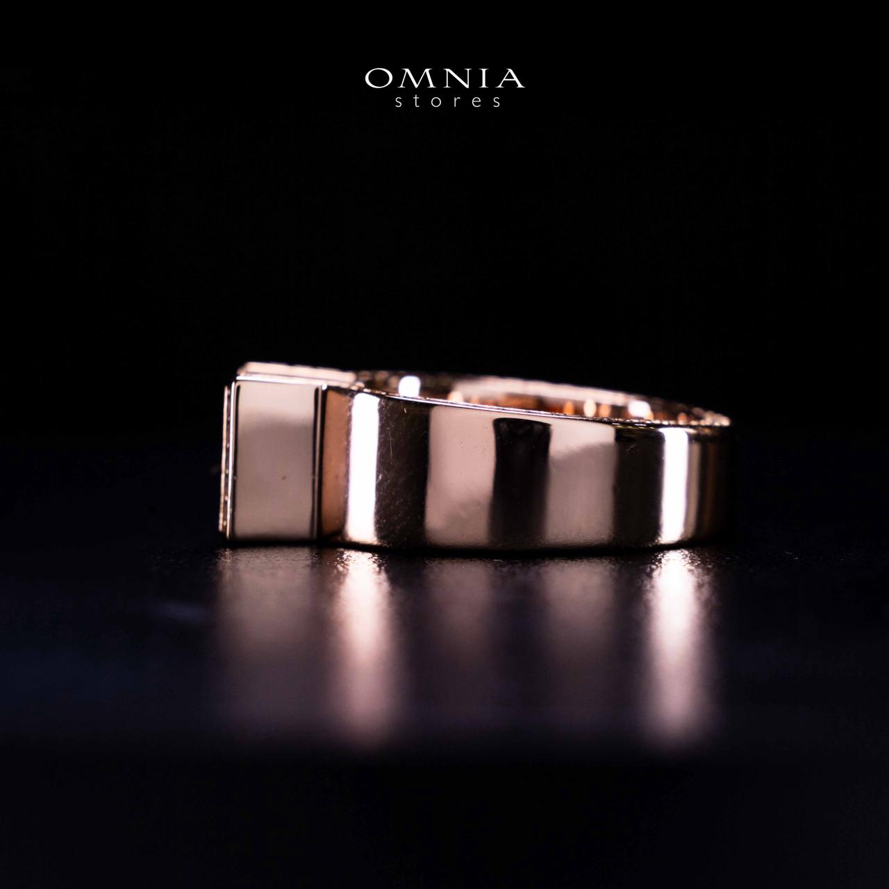 Omnia Aroob Rose Gold Silver Ring In 925 Silver High Quality Certified Lab Crafted Stones - Image 5
