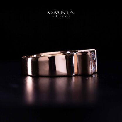 Omnia Aroob Rose Gold Silver Ring In 925 Silver High Quality Certified Lab Crafted Stones - Image 4