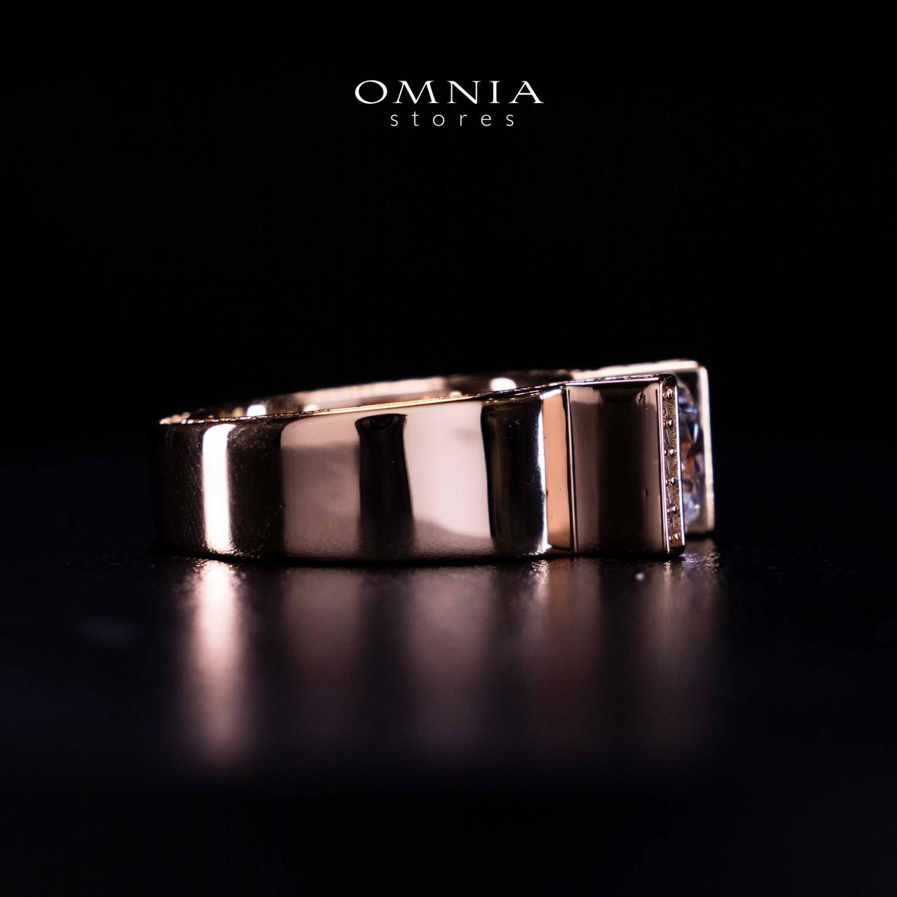 Omnia Aroob Rose Gold Silver Ring In 925 Silver High Quality Certified Lab Crafted Stones - Image 4