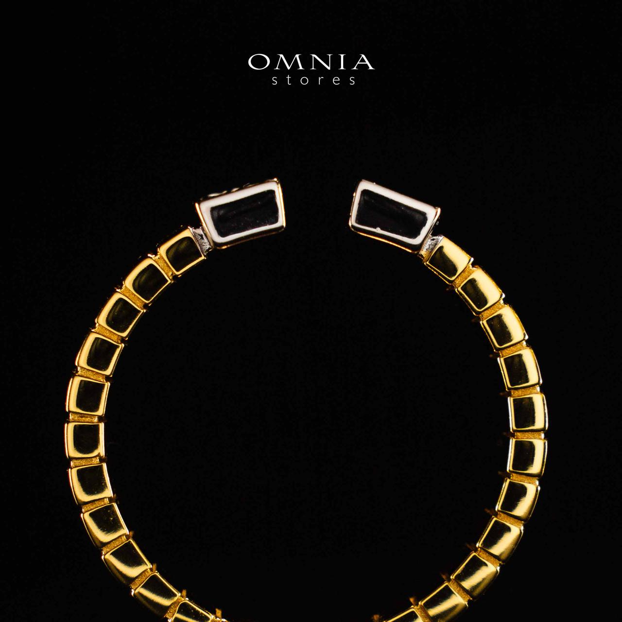 Omnia Abeerah Golden Silver Ring In 925 Silver High Quality Certified Lab Crafted Stones - Image 5