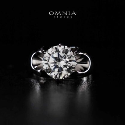 Omnia Maida Silver Ring In 925 Silver High Quality Certified Lab Crafted Stones