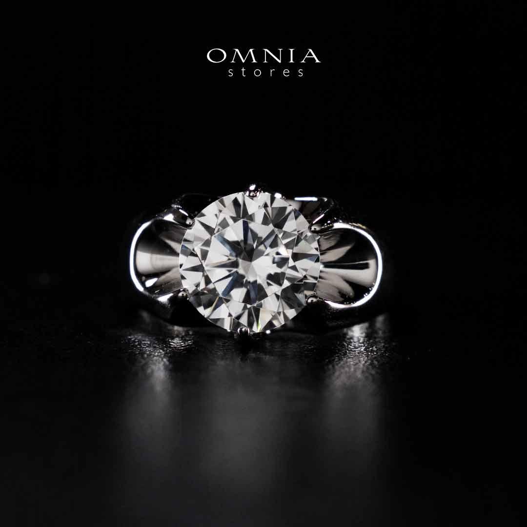 Omnia Maida Silver Ring In 925 Silver High Quality Certified Lab Crafted Stones - Image 2