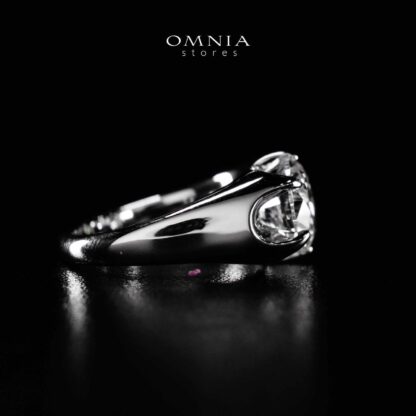 Omnia Maida Silver Ring In 925 Silver High Quality Certified Lab Crafted Stones - Image 6