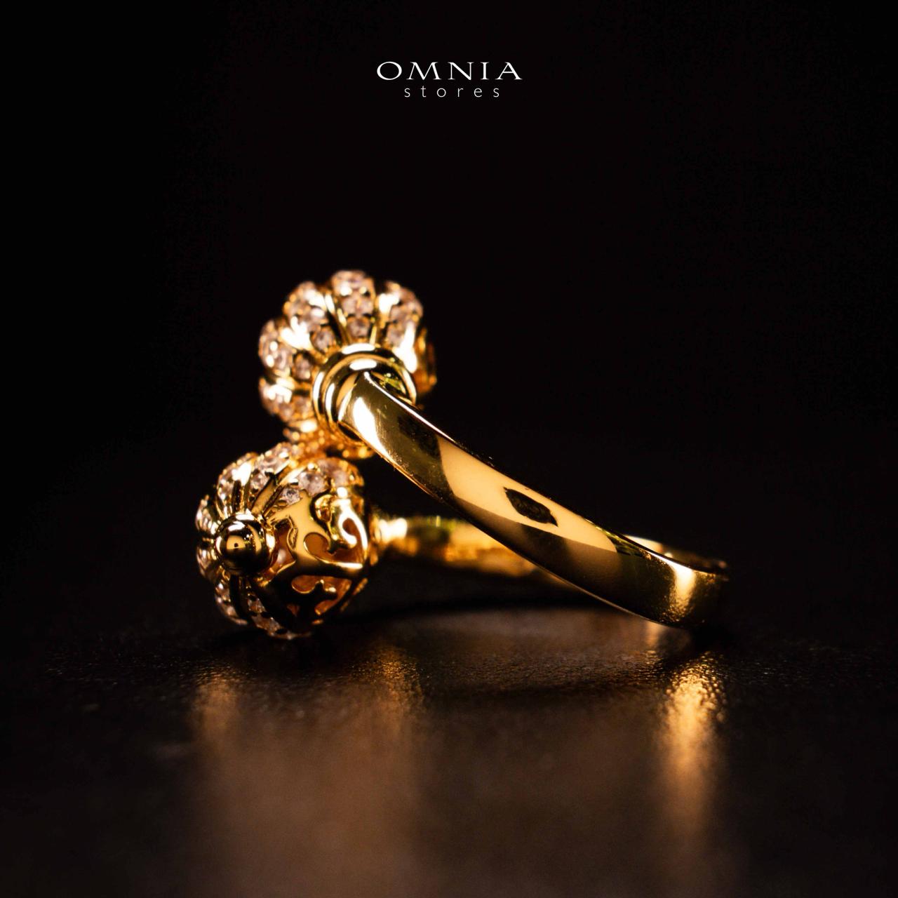 Omnia Rafah Golden Ring In 925 Silver High Quality Certified Lab Crafted Stones - Image 5