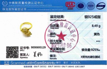 Omnia Rafah Golden Ring In 925 Silver High Quality Certified Lab Crafted Stones - Image 6