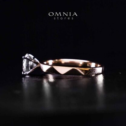 Omnia Maira Rose Gold Ring In 925 Silver High Quality Certified Lab Crafted Stones - Image 2