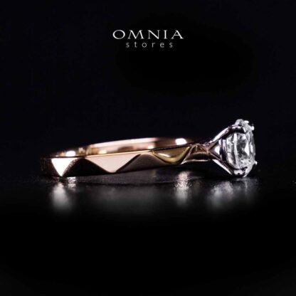Omnia Maira Rose Gold Ring In 925 Silver High Quality Certified Lab Crafted Stones - Image 3