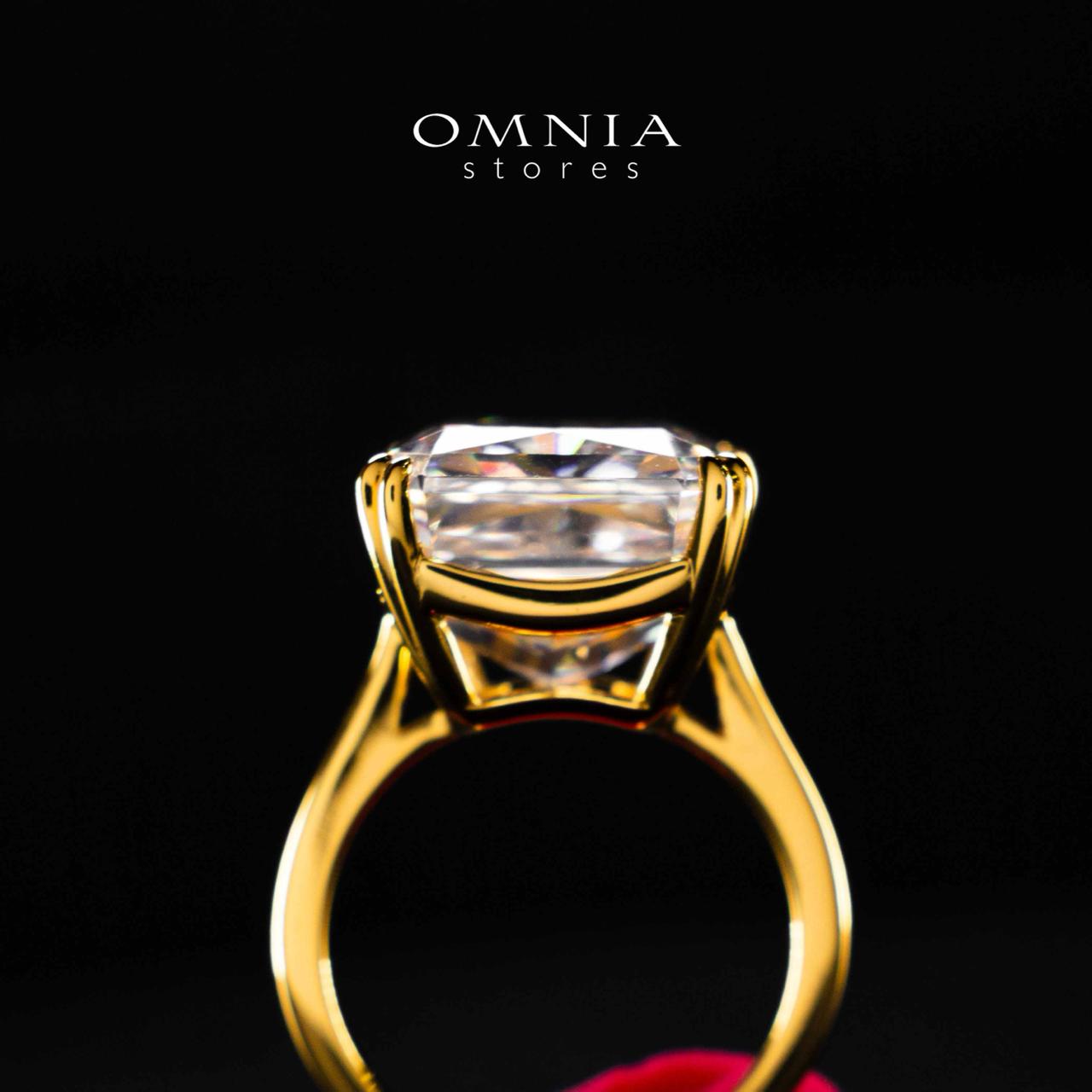 Omnia Zarmina Gold Ring In 925 Silver High Quality Certified Lab Crafted Stones - Image 4