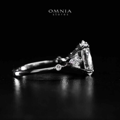 Omnia Aaliyat Silver Ring In 925 Silver High Quality Certified Lab Crafted Stones - Image 4