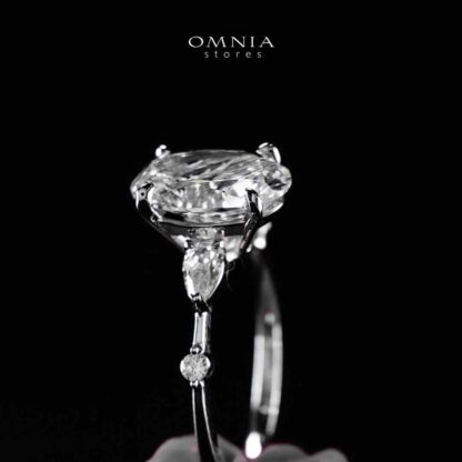 Omnia Aaliyat Silver Ring In 925 Silver High Quality Certified Lab Crafted Stones - Image 2