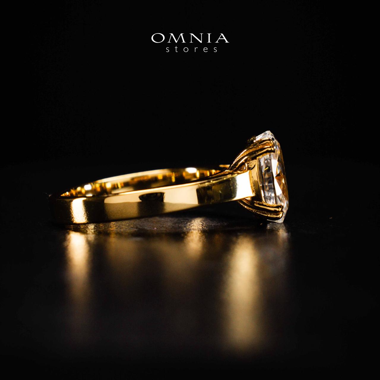 Omnia Asra Gold Ring In 925 Silver High Quality Certified Lab Crafted Stones - Image 6