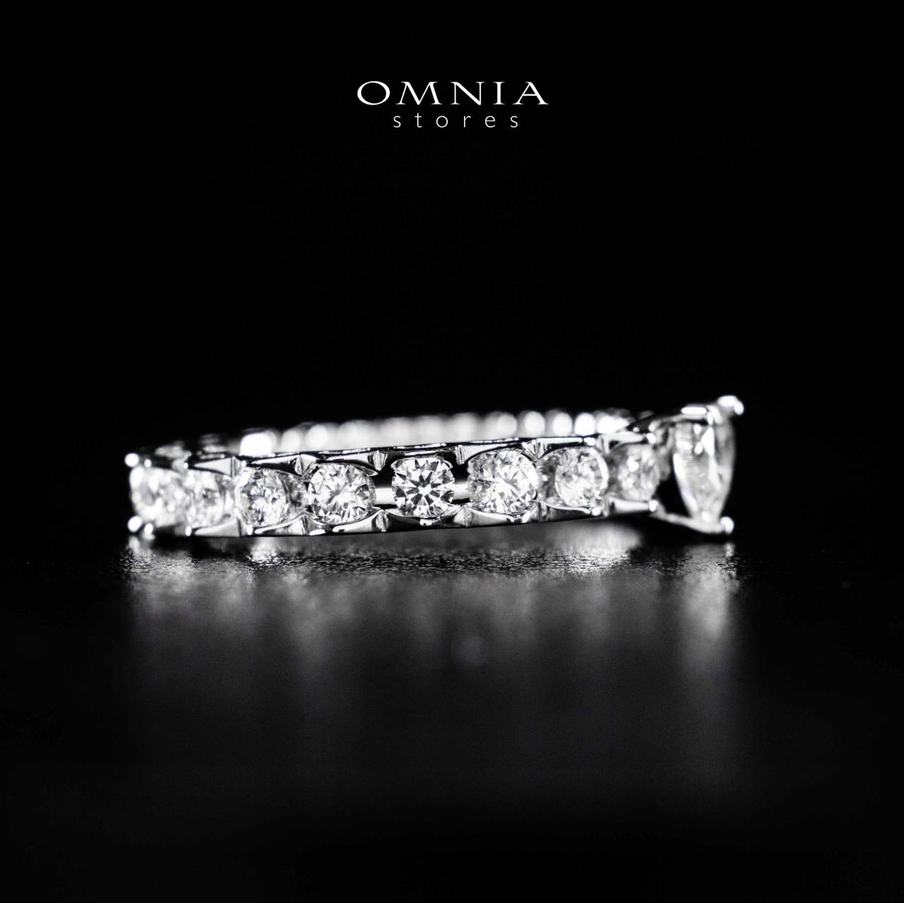 Omnia Ayshan White Heart Shape Ring In 925 Silver High Quality Certified Lab Crafted Stones - Image 5