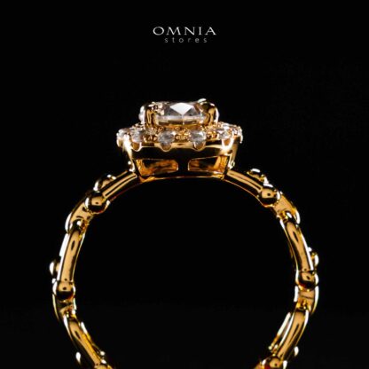 Omnia Shifaa Gold Ring In 925 Silver High Quality Certified Lab Crafted Stones - Image 4