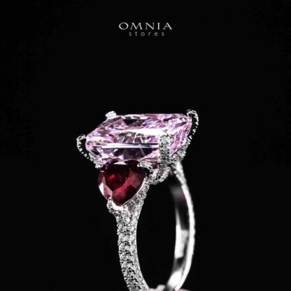 Omnia Salima Multi Color Silver Ring In 925 Silver High Quality Certified Lab Crafted Stones - Image 4
