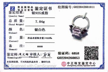 Omnia Salima Multi Color Silver Ring In 925 Silver High Quality Certified Lab Crafted Stones - Image 3