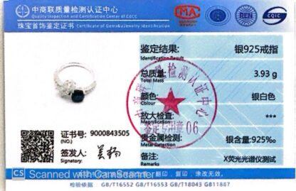 Omnia Rashida Star Blue Silver Ring In 925 Silver High Quality Certified Lab Crafted Stones - Image 6
