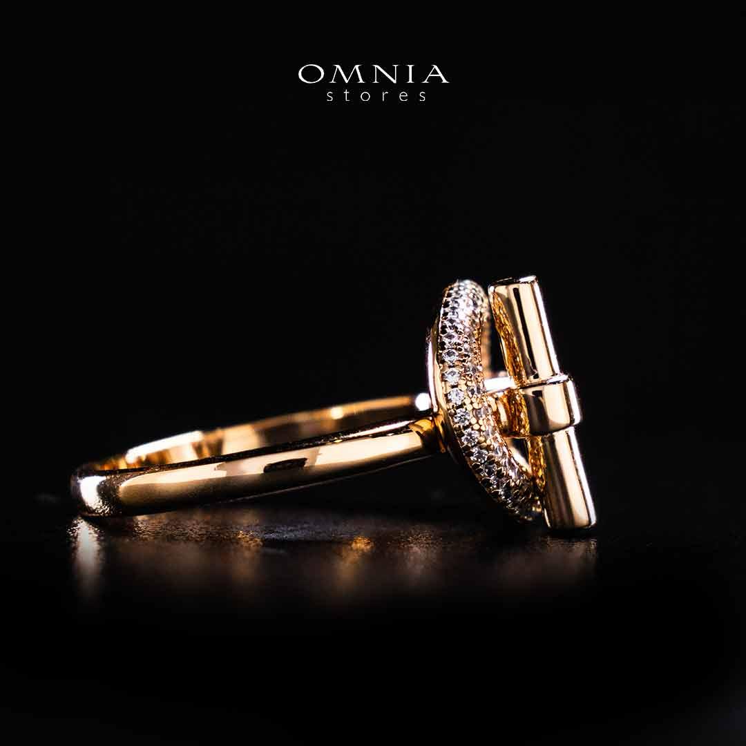 Omnia Najwa Rose Gold Ring In 925 Silver High Quality Certified Lab Crafted Stones - Image 2
