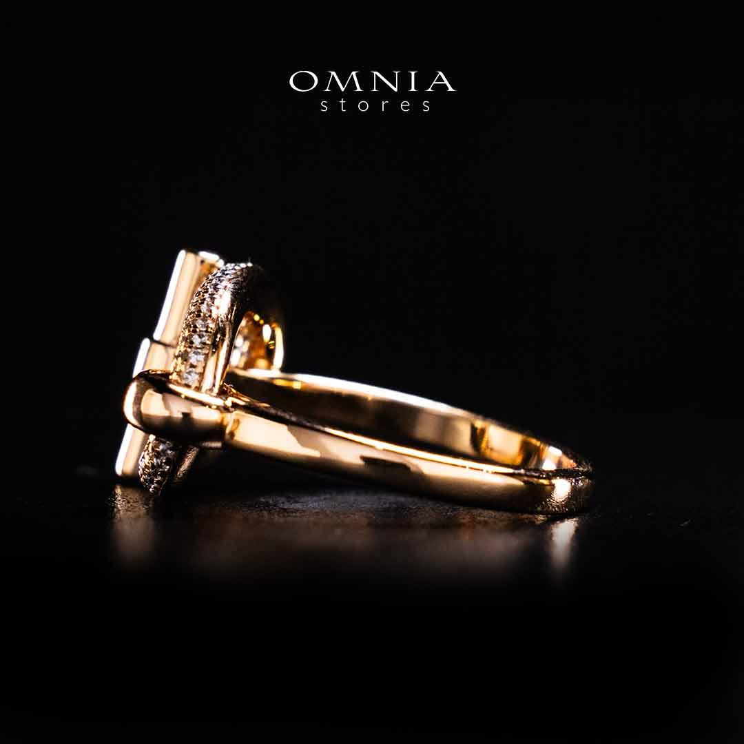 Omnia Najwa Rose Gold Ring In 925 Silver High Quality Certified Lab Crafted Stones - Image 5