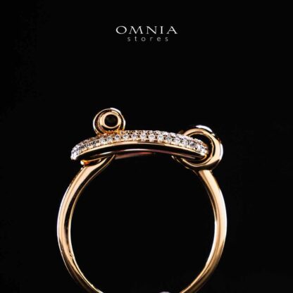 Omnia Najwa Rose Gold Ring In 925 Silver High Quality Certified Lab Crafted Stones - Image 4