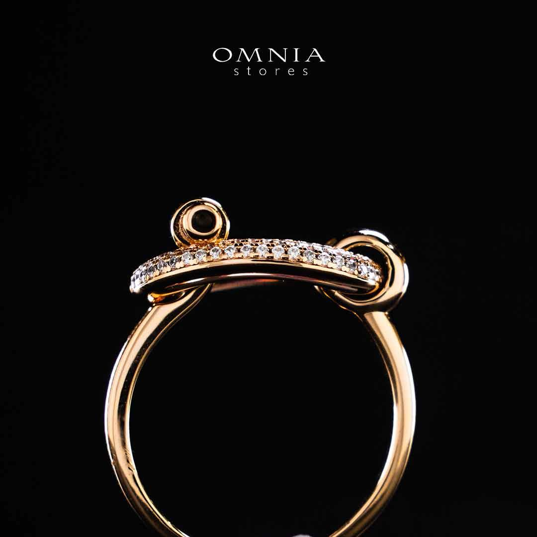 Omnia Najwa Rose Gold Ring In 925 Silver High Quality Certified Lab Crafted Stones - Image 4