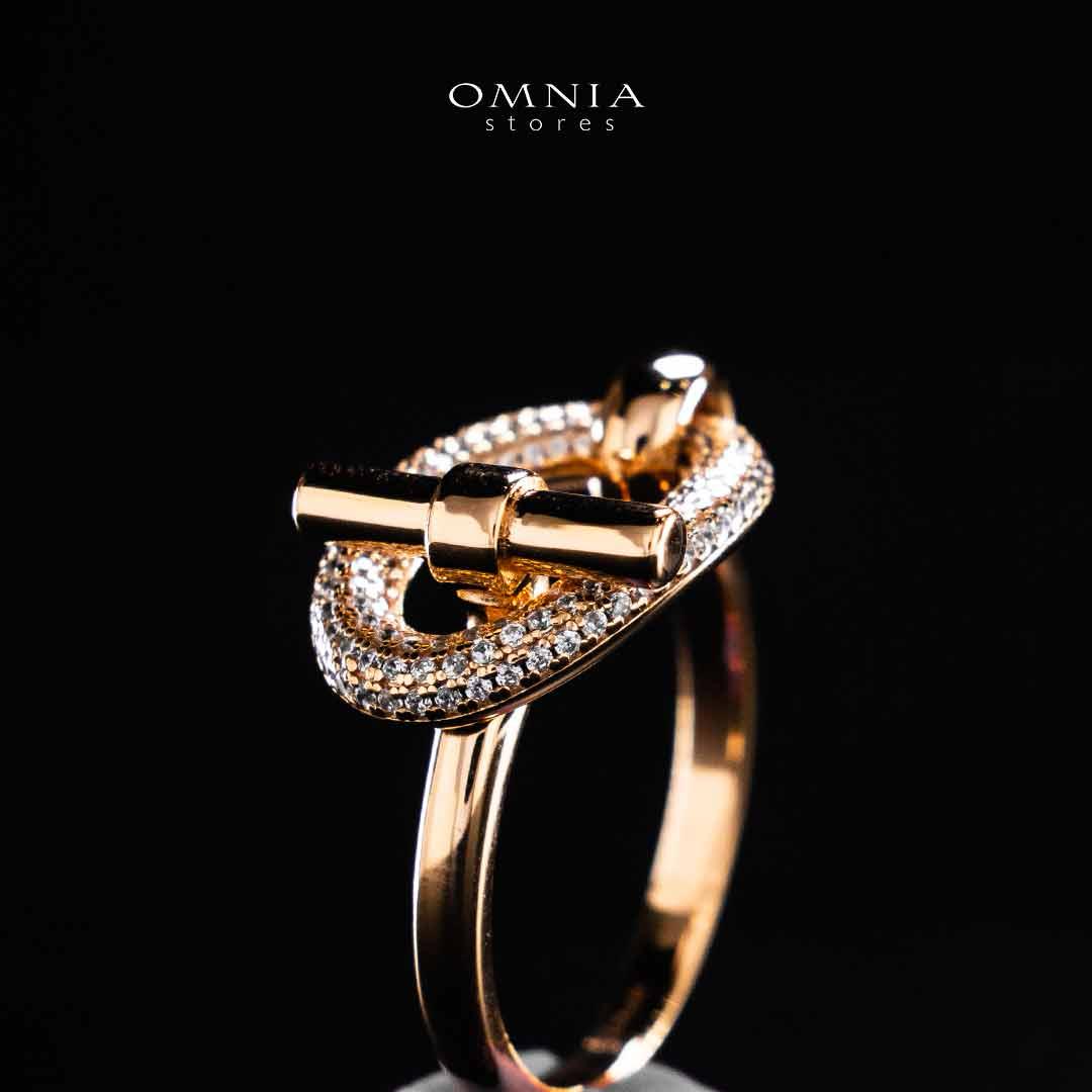 Omnia Najwa Rose Gold Ring In 925 Silver High Quality Certified Lab Crafted Stones - Image 3