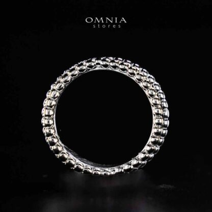 Omnia Aatika Silver Ring In 925 Silver High Quality Lab Crafted Stones - Image 4