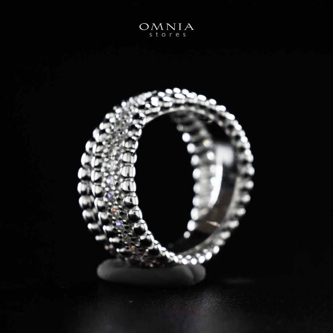 Omnia Aatika Silver Ring In 925 Silver High Quality Lab Crafted Stones - Image 3